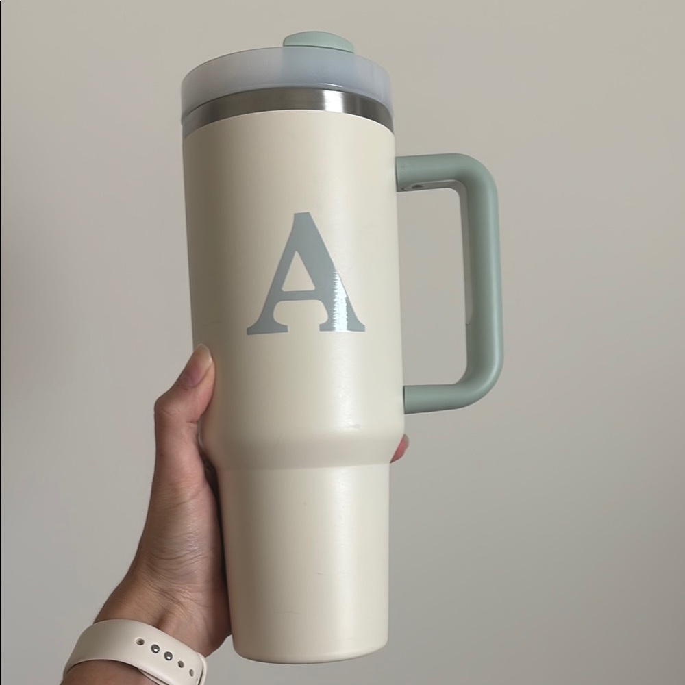 The Darling Effect 40 oz tumbler with Initial A